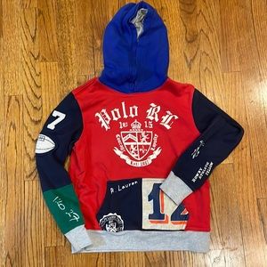 Boys Polo Ralph Lauren long sleeve hooded shirt